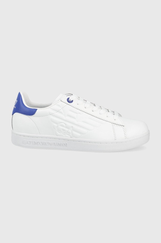 EA7 Emporio Armani ghete de piele plată alb X8X001.XCC51.Q317