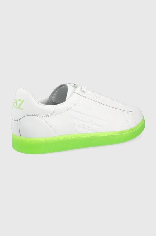 Kožené boty EA7 Emporio Armani X8X001.XK254.Q674 bílá AA00