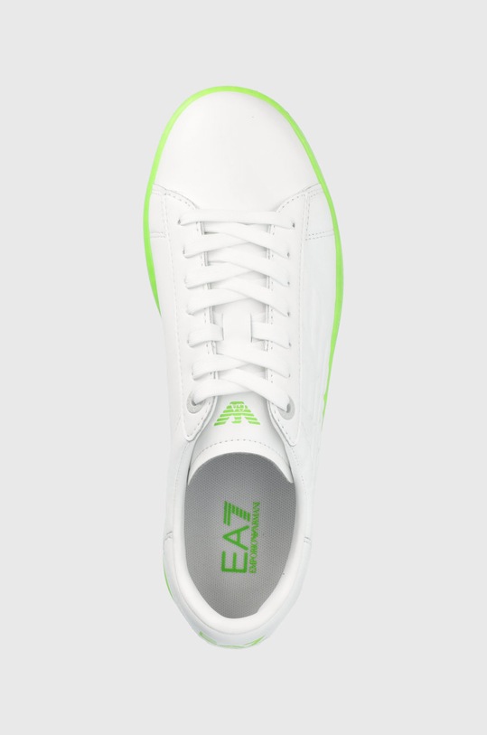 Kožené boty EA7 Emporio Armani bílá X8X001.XK254.Q674