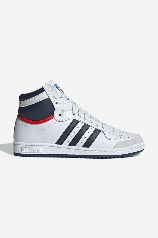 adidas sneakers D65161 Top Ten Hi faux grain leather white D65161