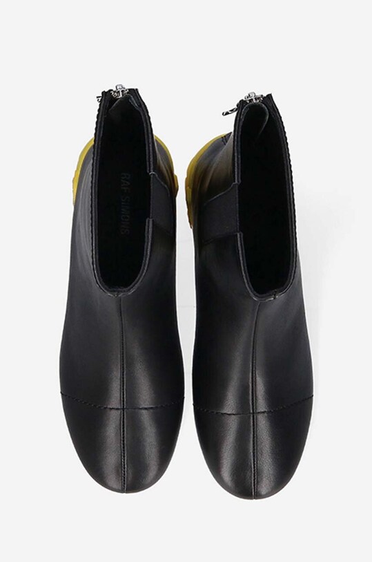 Raf Simons botki skórzane Solaris High czarny HR780008L.0009