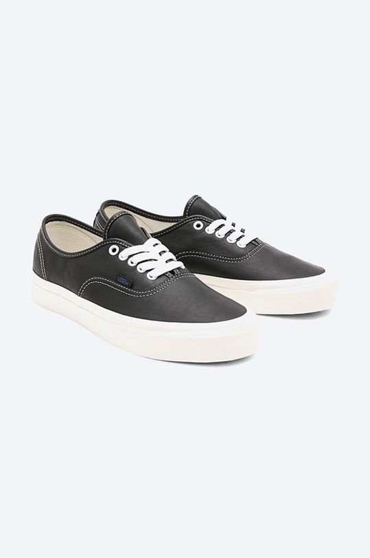 Vans leather plimsolls black VN0A54F2103