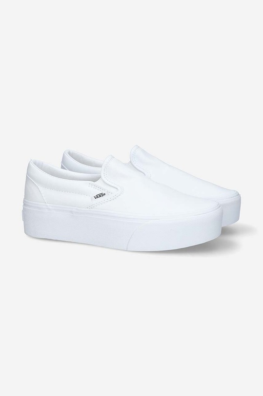 Vans scarpe da ginnastica Classic Slip-On Stackf V VN0A7Q5RW00 bianco