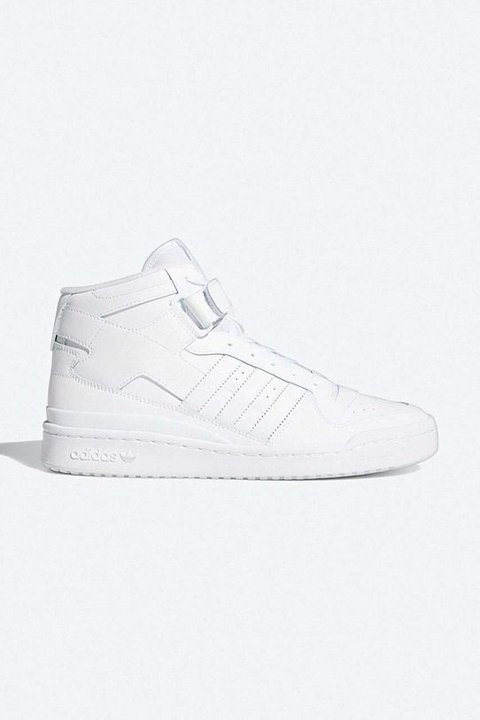 Kožené tenisky adidas Originals Forum Mid přírodní kůže bílá FY4975