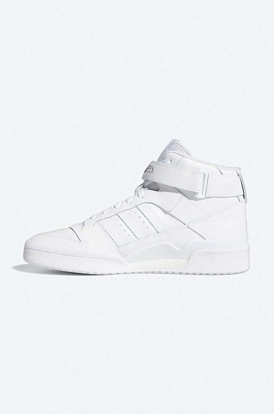 Boty Kožené tenisky adidas Originals Forum Mid FY4975 bílá