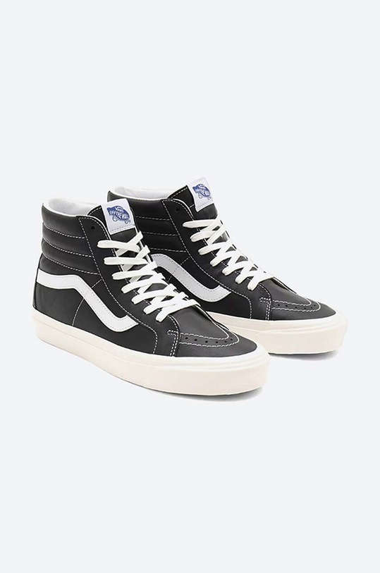 Vans trampki skórzane Sk8-Hi 38 Dx czarny VN0A38GF103