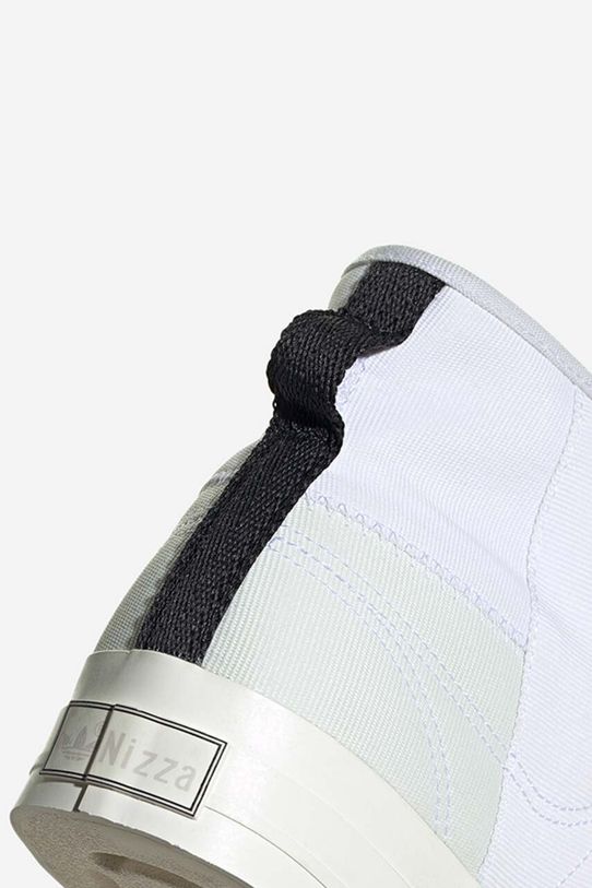 Πάνινα παπούτσια adidas Originals Nizza Hi by Parley GV7617 λευκό