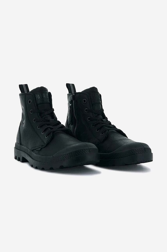 Palladium trampki skórzane Pampa Hi Zip LTH czarny 76888.008.M