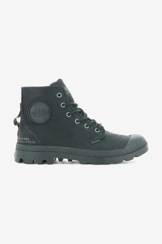 Palladium tenisi de piele Pampa Hi Supply LTH plată negru 77963.001.M