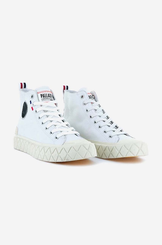 Palladium trampki skórzane Palla Ace Mid Leather UL biały 77174.100.M