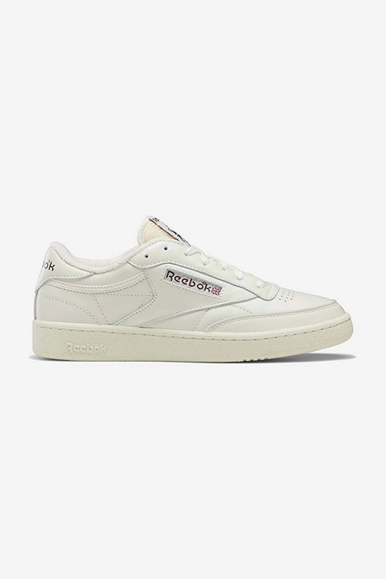 Kožené tenisky Reebok Classic Club C85 Vintage plochá béžová GX3681