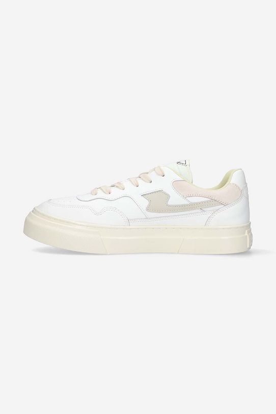 Încălțăminte Stepney Workers Club sneakers din piele Pearl S-Strike Leather YA09500 alb