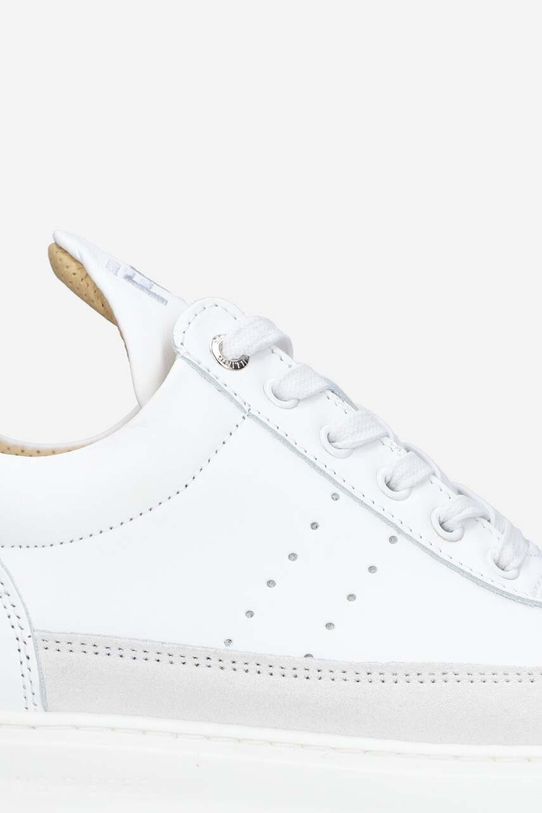 Filling Pieces sneakersy skórzane Low Top Bianco 10127799988