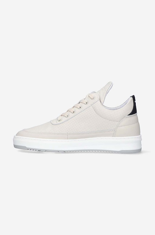 Shoes Filling Pieces leather sneakers Low Top Bianco Perforated 10128821890 beige