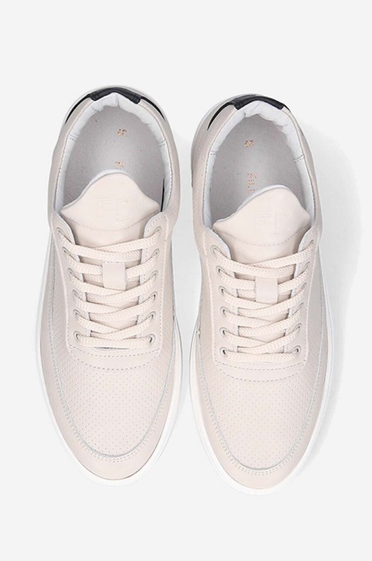 Filling Pieces leather sneakers Low Top Bianco Perforated beige 10128821890