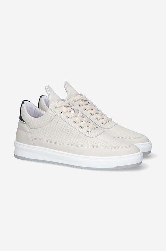 Filling Pieces leather sneakers Low Top Bianco Perforated 10128821890 beige