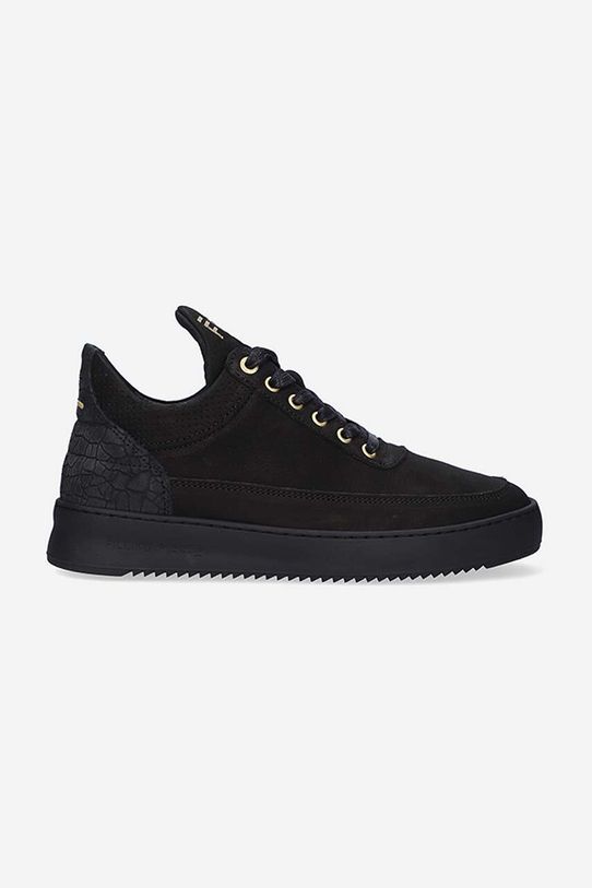 Filling Pieces sneakers din piele Low top Ripple Ceres plată negru 25127261847