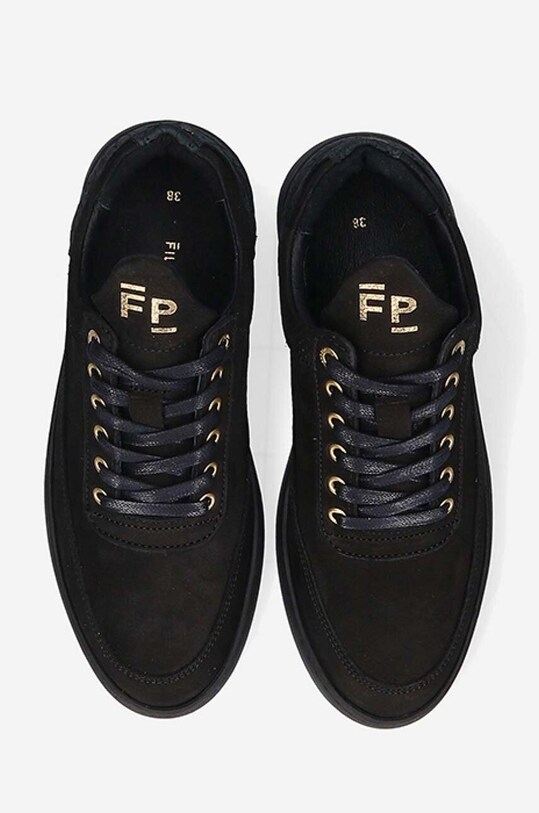 Filling Pieces sneakersy skórzane Low Top Ripple Ceres czarny 25127261847