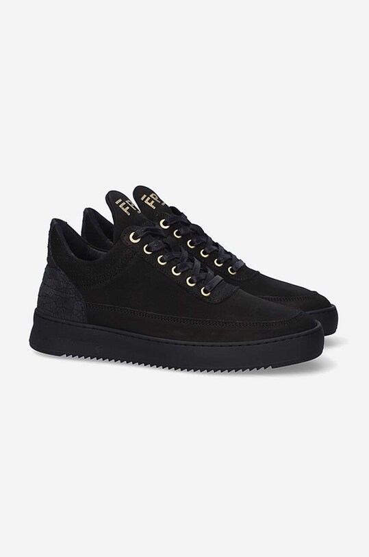 Filling Pieces sneakersy skórzane Low Top Ripple Ceres 25127261847 czarny