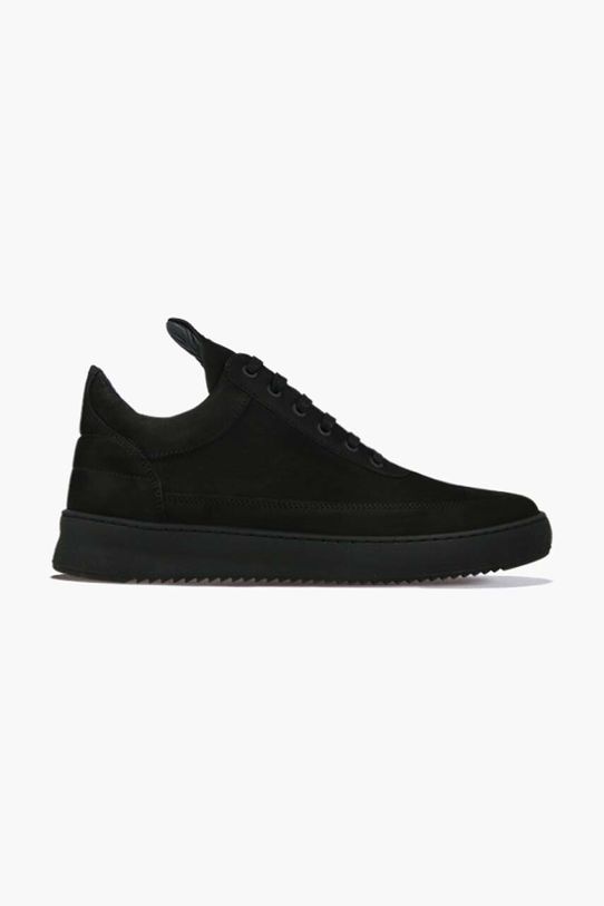 Semišové tenisky Filling Pieces Low Top Ripple plochá čierna 30425441861
