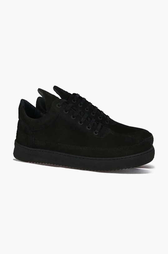 Замшевые кроссовки Filling Pieces Low Top Ripple чёрный 30425441861