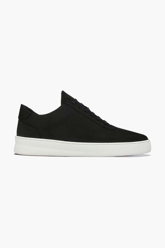 Filling Pieces sneakers din piele întoarsă Low Mondo Plain Nardo plată negru 33026311861