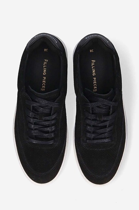 Semišové tenisky Filling Pieces Mondo Perforated čierna 46720102006
