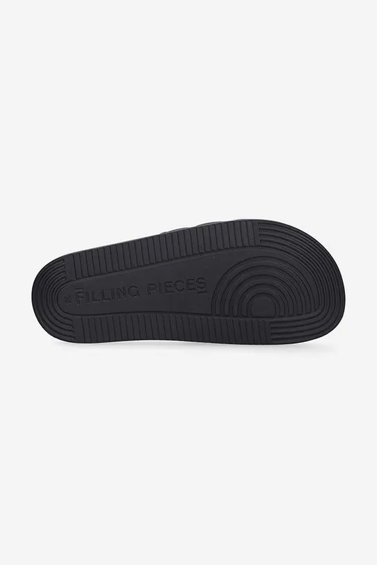 Filling Pieces klapki skórzane FP Pool Slide 47923011861 czarny AA00