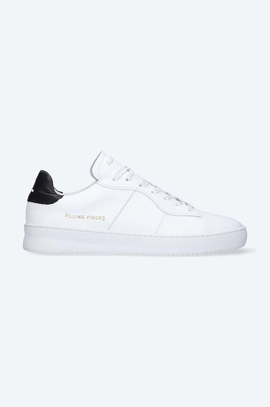 Filling Pieces leather sneakers Court Bianco grain leather white 89127791861