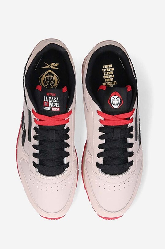 Kožené tenisky Reebok Classic La Casa De Papel Classic Leather béžová GX9443