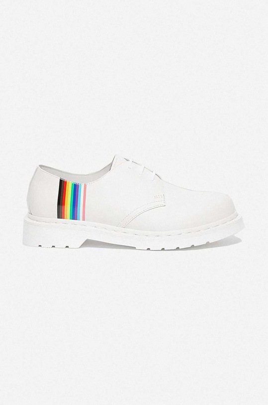 Dr. Martens leather shoes For Pride flat white 27522100