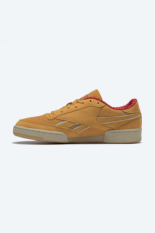 Obuwie Reebok Classic sneakersy zamszowe Club C GZ6322 x Jurassic Park GZ6322 pomarańczowy