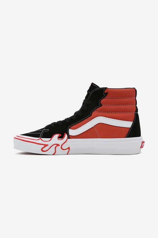 Shoes Vans trainers SK8-Hi Flame VN0005UJGWP red