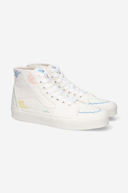 Vans trampki SK8-Hi Tapered Linen VN0A5KRUBMK biały AA00
