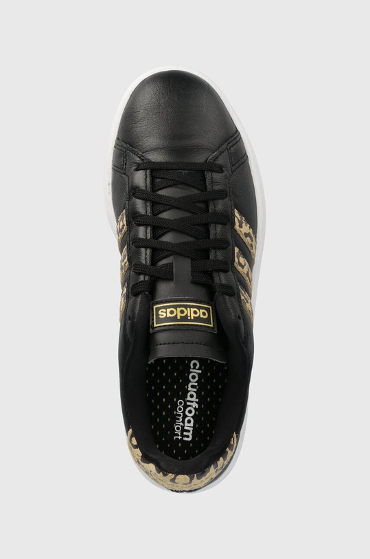 adidas sneakersy skórzane Grand Court FY8950 czarny FY8950