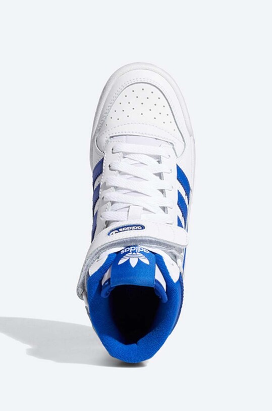 Кожаные кроссовки adidas Originals Forum Mid J белый FZ2085