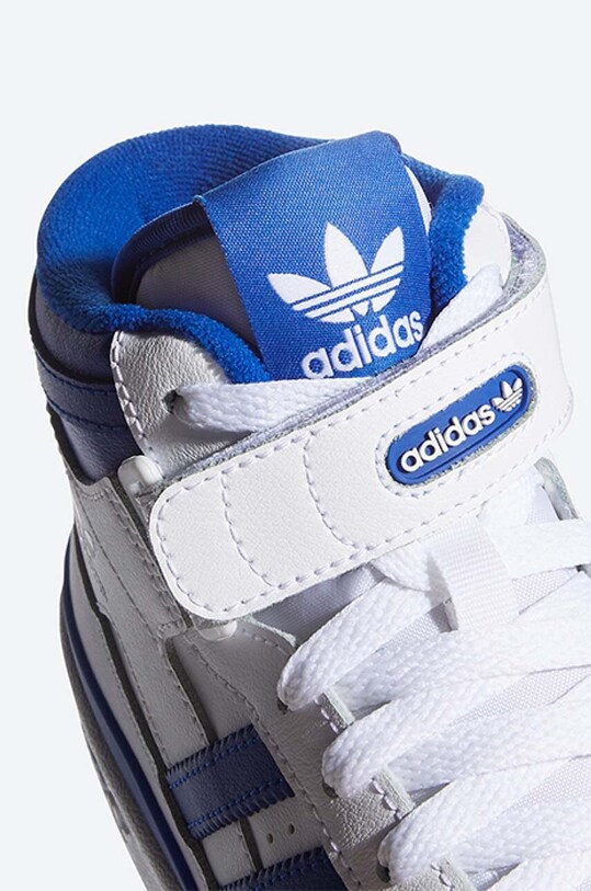 Кожаные кроссовки adidas Originals Forum Mid J FZ2085 белый