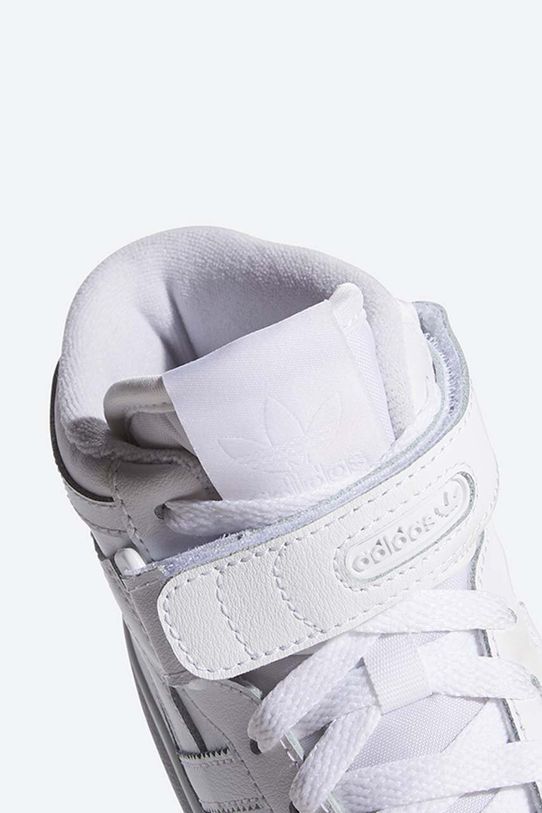 adidas Originals sneakers din piele Forum Mid J FZ2086 alb