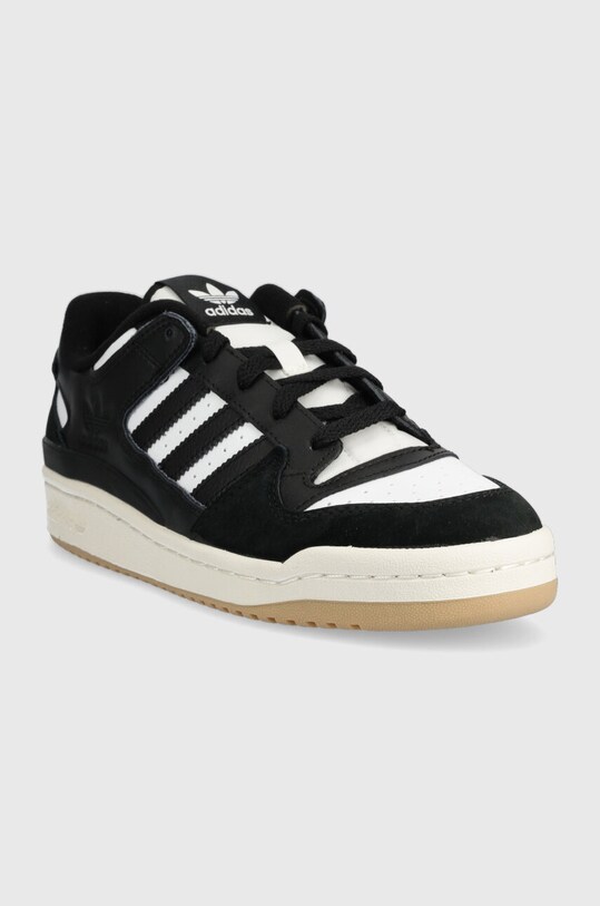 Шкіряні кросівки adidas Originals Forum Low ID6862 чорний AW24