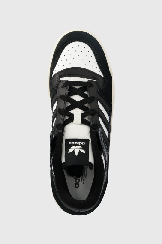 Шкіряні кросівки adidas Originals Forum Low чорний ID6862