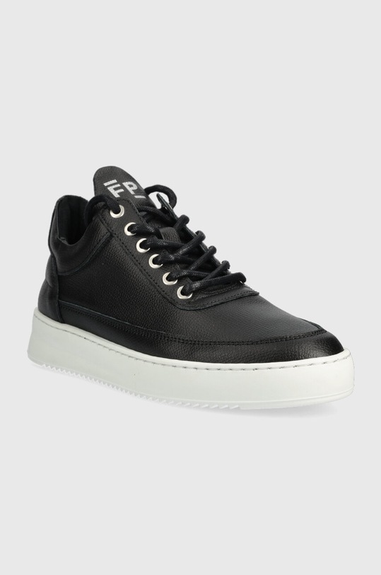 Кожаные кроссовки Filling Pieces Low Top Crumbs 10127541861 чёрный AA00