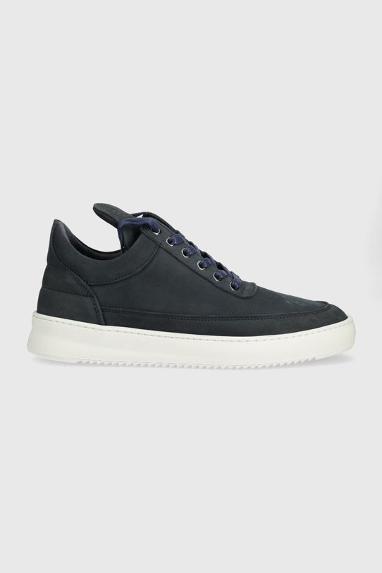 Filling Pieces sneakersy zamszowe Low Top Ripple Nubuck płaska granatowy 25122842001