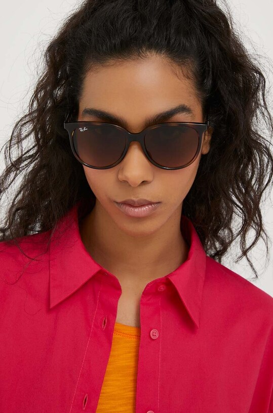 Ray-Ban okulary przeciwsłoneczne brązowy 0RB4378