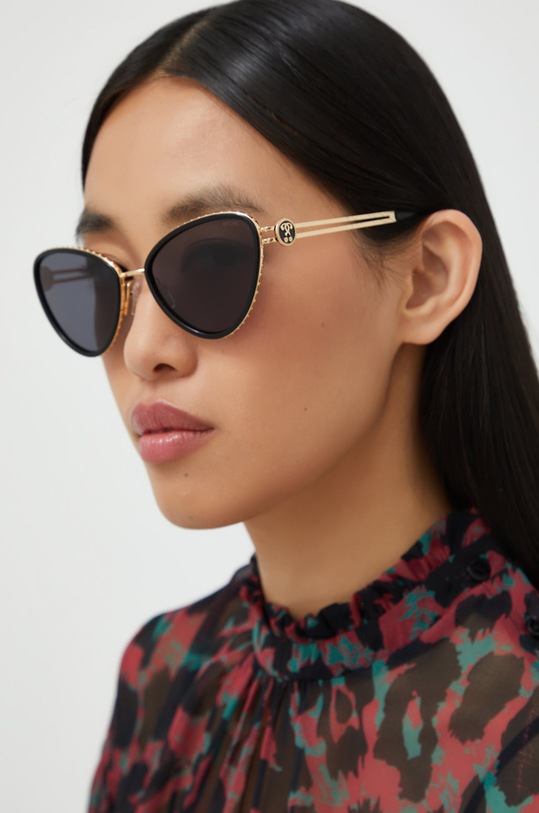 Moschino okulary przeciwsłoneczne jednolita czarny MOS095/S