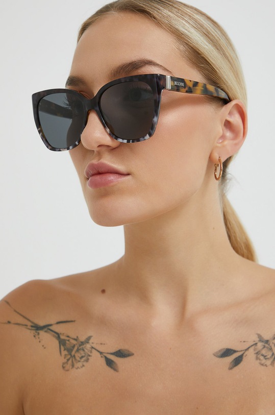 Moschino ochelari de soare uniforme maro MOS066/S