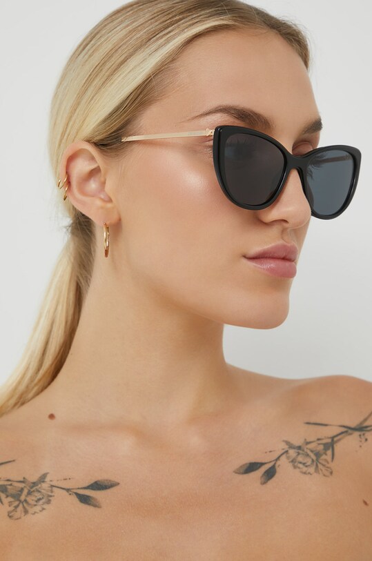 Love Moschino okulary przeciwsłoneczne jednolita czarny MOL036/S