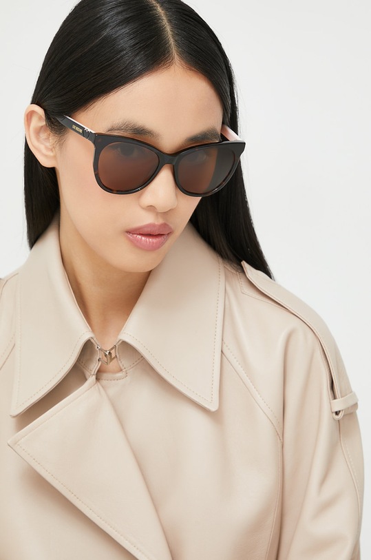 Γυαλιά ηλίου Love Moschino cat-eye καφέ MOL039/S