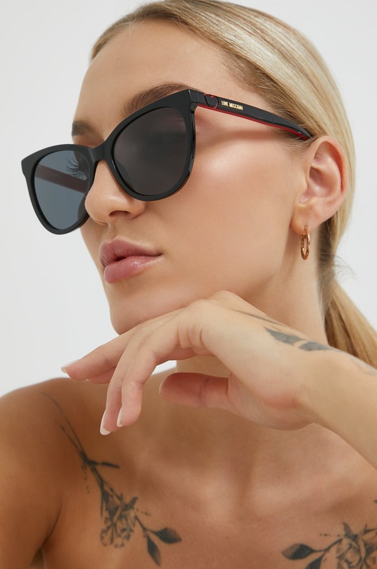 Love Moschino ochelari de soare ochi de pisică negru MOL039/S