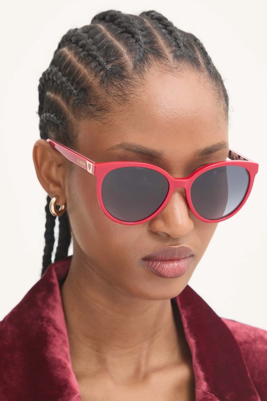 Love Moschino okulary przeciwsłoneczne kocie oczy czerwony MOL041/S
