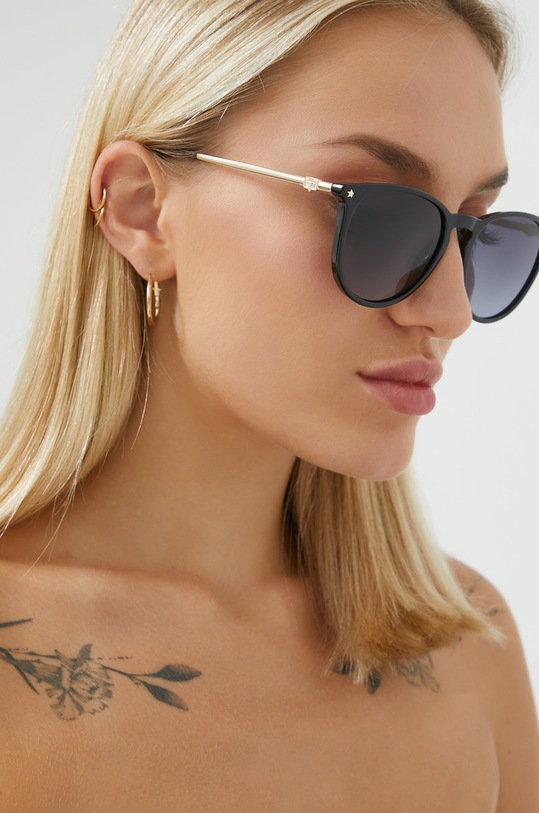 Chiara Ferragni okulary przeciwsłoneczne kocie oczy czarny CF.1005/S